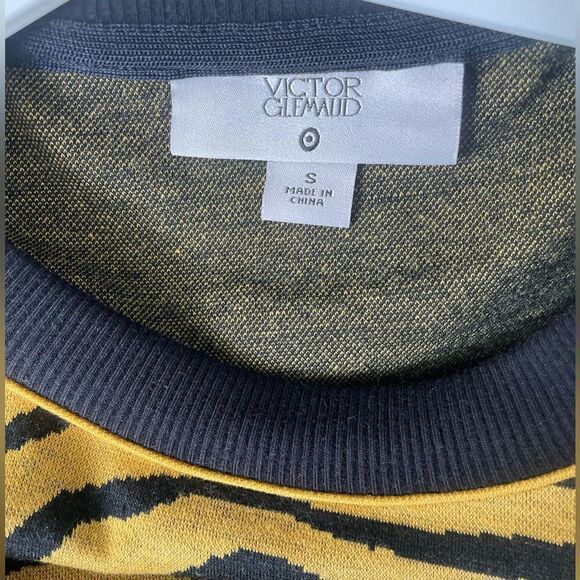 Women's Animal Print Long Sleeve Dress - Victor Glemaud x Target Dark Gold - - Picture 7 of 7